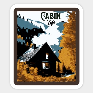 Cabin Life Sticker